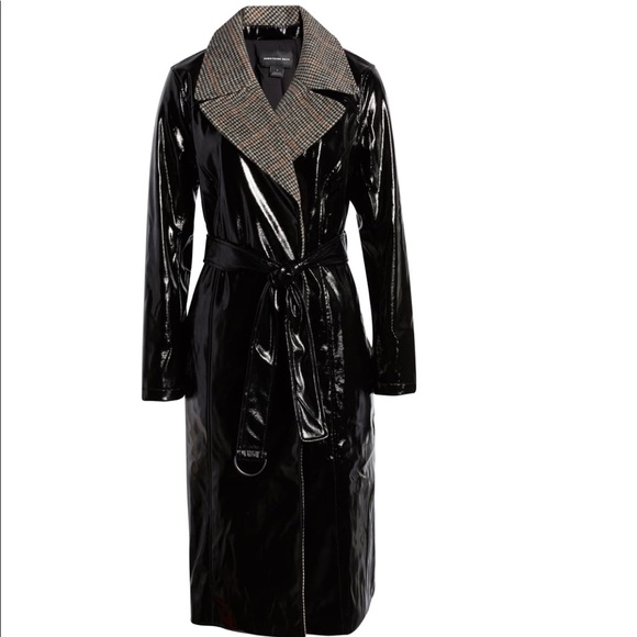 Something Navy Jackets & Blazers - Something Navy Glossy Trench Coat
